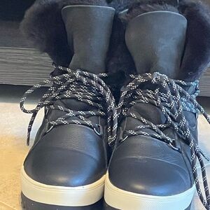 Cougar Black Lace Up Boots